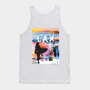 LAX Los Angeles surfing Tank Top